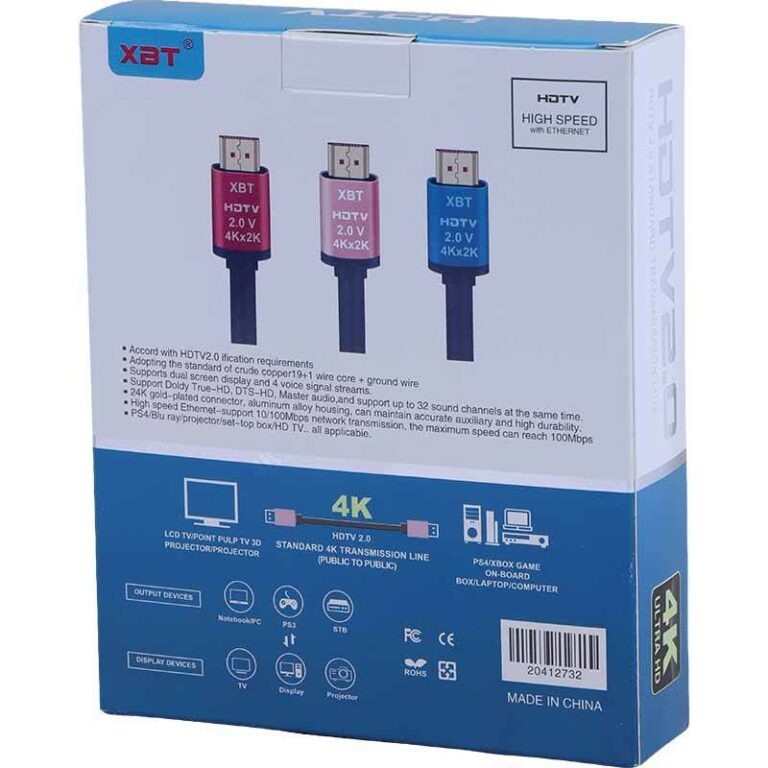 کابل XBT XBT-4KU8 HDMI 4K طول 3 متر