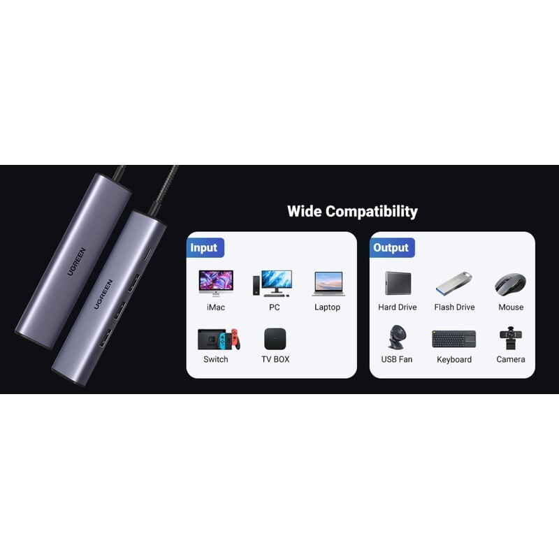 هاب 5 پورت USB یوگرین CM475-60554 - تصویر 9