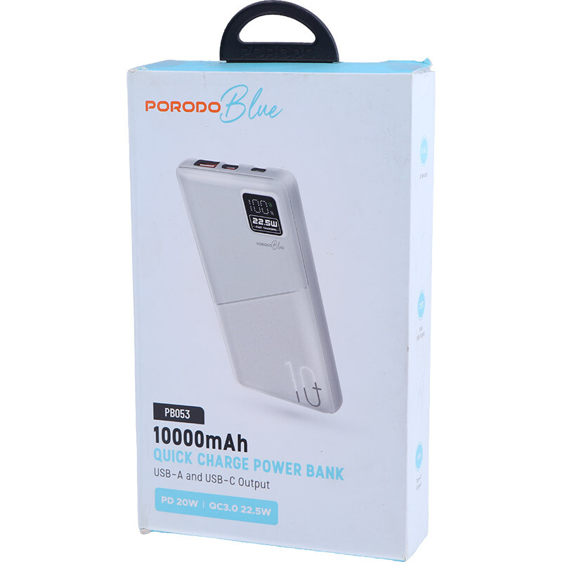 پاور بانک فست شارژ پرودو Blue PB053 22.5W ظرفیت 10000 میلی آمپر ساعت - تصویر 9