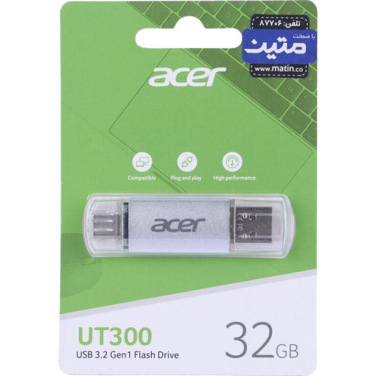 فلش مموری 32 گیگابایت ایسر UT300 OTG Type-C USB3.2