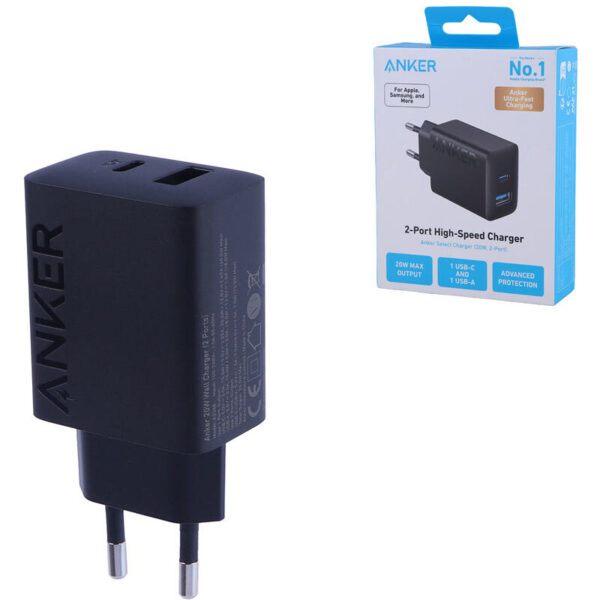 شارژر دیواری 20 وات انکر A2348L11 PD 3A