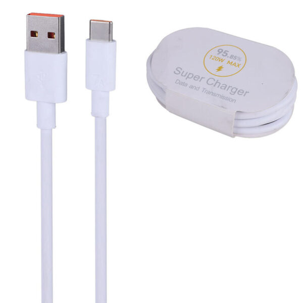 کابل تایپ سی فست شارژ 120 وات شیائومی طول 1 متر