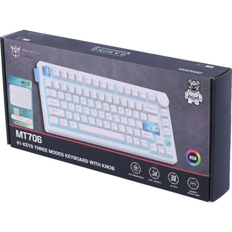 کیبورد بی سیم گیمینگ اونیکوما MT706