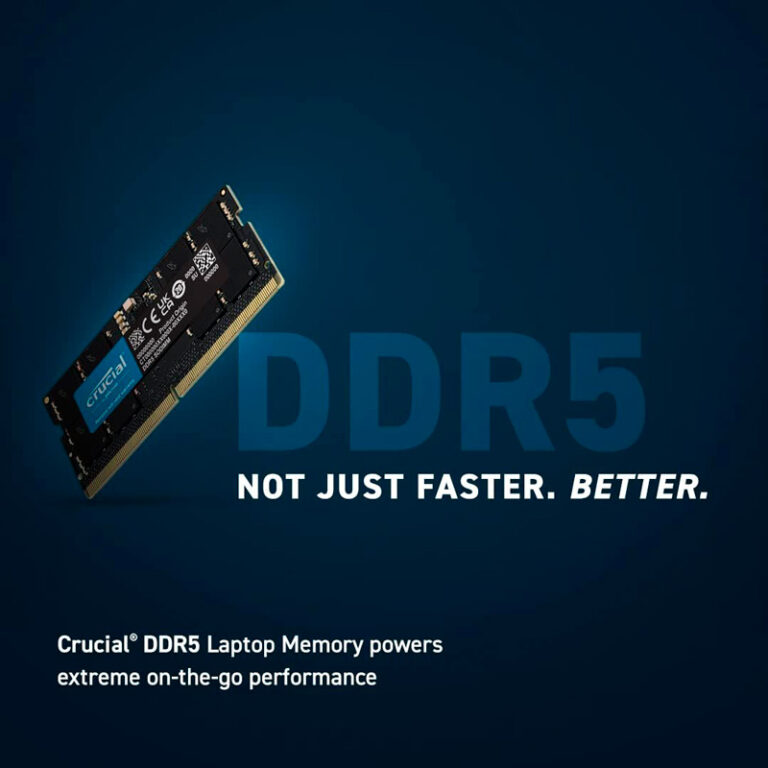 رم لپ تاپ کروشیال CT16G48C40S5 DDR5 16GB 4800MHz CL40