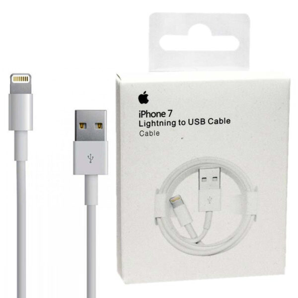 کابل لایتنینگ iPhone 7 پک دار طول 1 متر