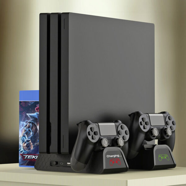 پایه نگهدارنده و شارژر دسته بازی PS4 Slim / Pro دابی TP4-882