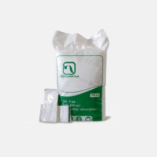 حوله یکبار مصرف 100عددی Nb disposable towels ‏