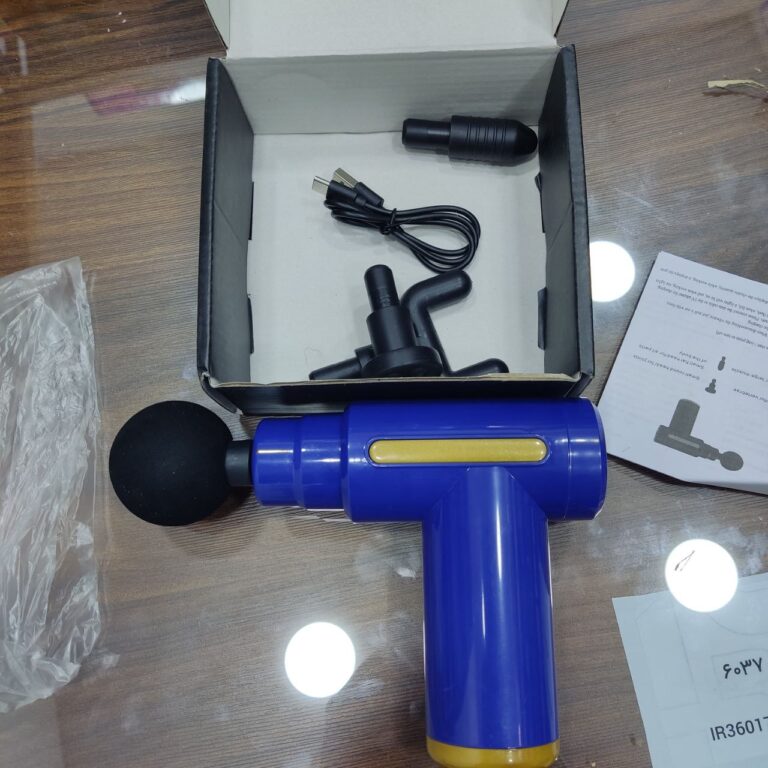 ماساژور تفنگی حرارتی Massage Gun با ۴ سری و موتور ۲۵ وات
