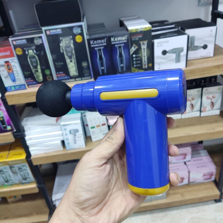 ماساژور تفنگی حرارتی Massage Gun با ۴ سری و موتور ۲۵ وات